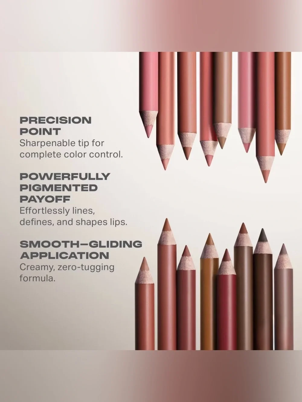 Morphe Junior Suite Lip Pencil — Muted Mauve Rose Full size. 1.5 g